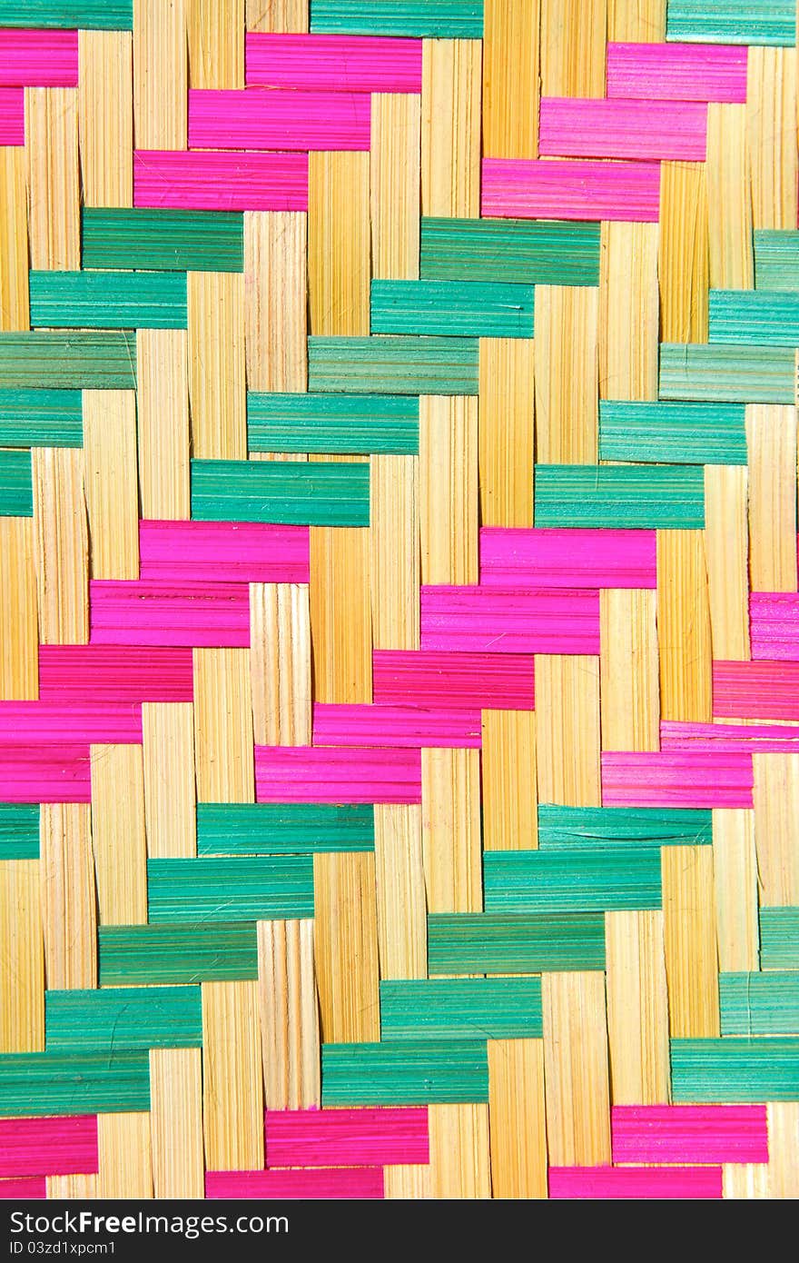 Close up of bamboo pattern texture