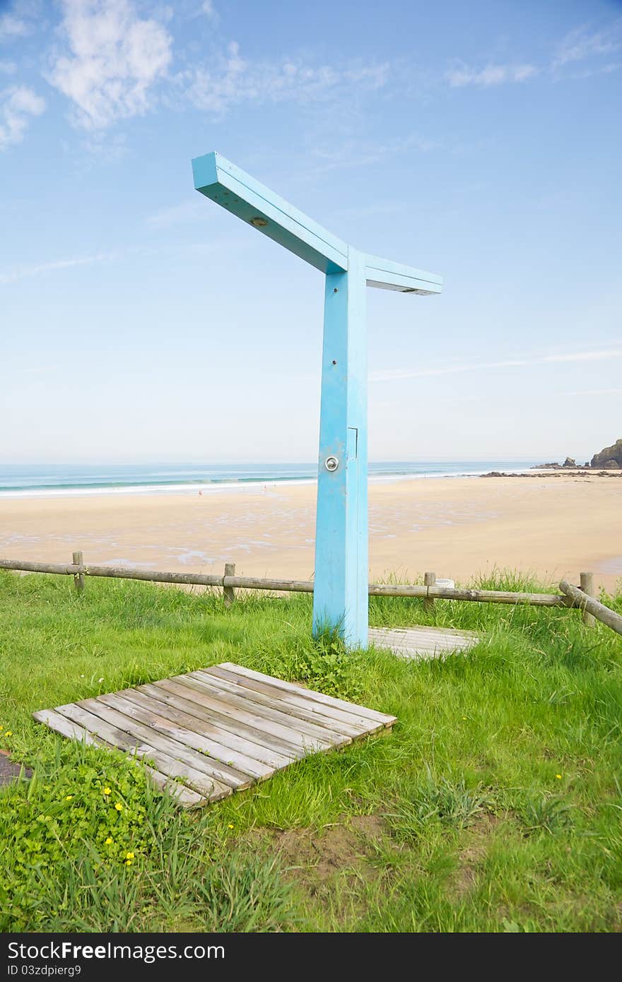 Beach of La Espasa near to Ribadesella village in Asturias Spain. Beach of La Espasa near to Ribadesella village in Asturias Spain