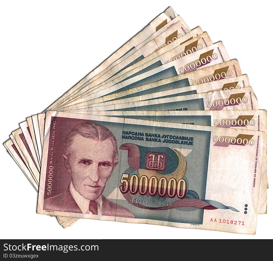 Yugoslav dinars