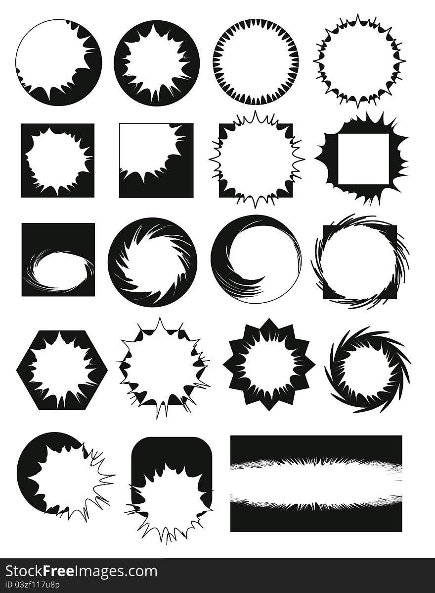 Blast effect for layout & highlight. Blast effect for layout & highlight