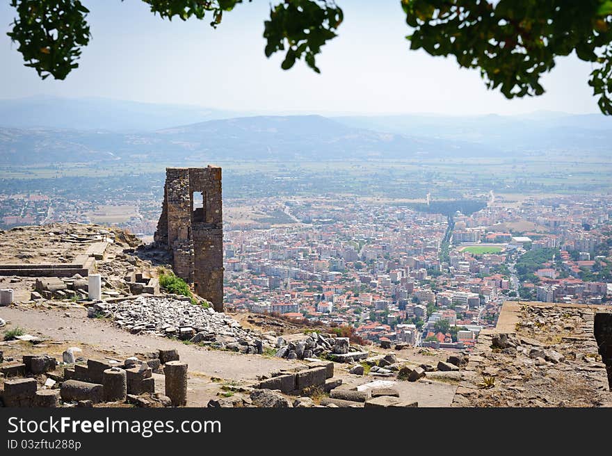 Ancient temple of Trajan, Bergama, Turkey