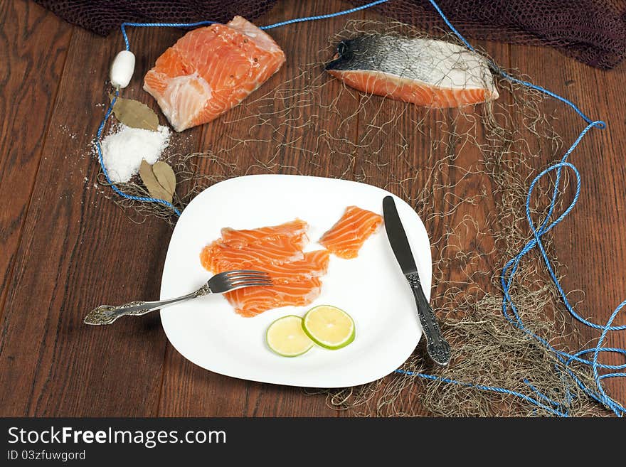 Still Life with Salmon Norwegian