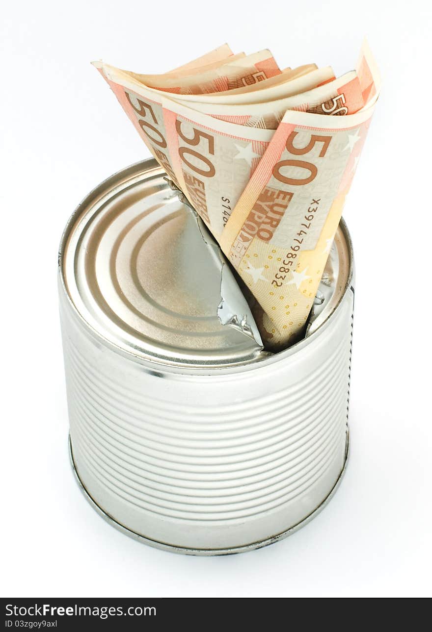 Tin can to conserve cash