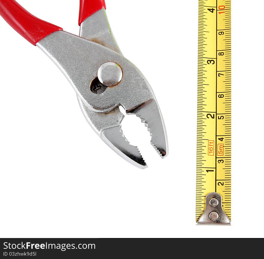 Pliers And Tape Measure