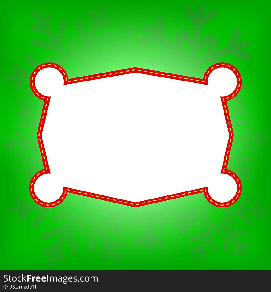 A background with snowflakes shadows and red border frame. A background with snowflakes shadows and red border frame