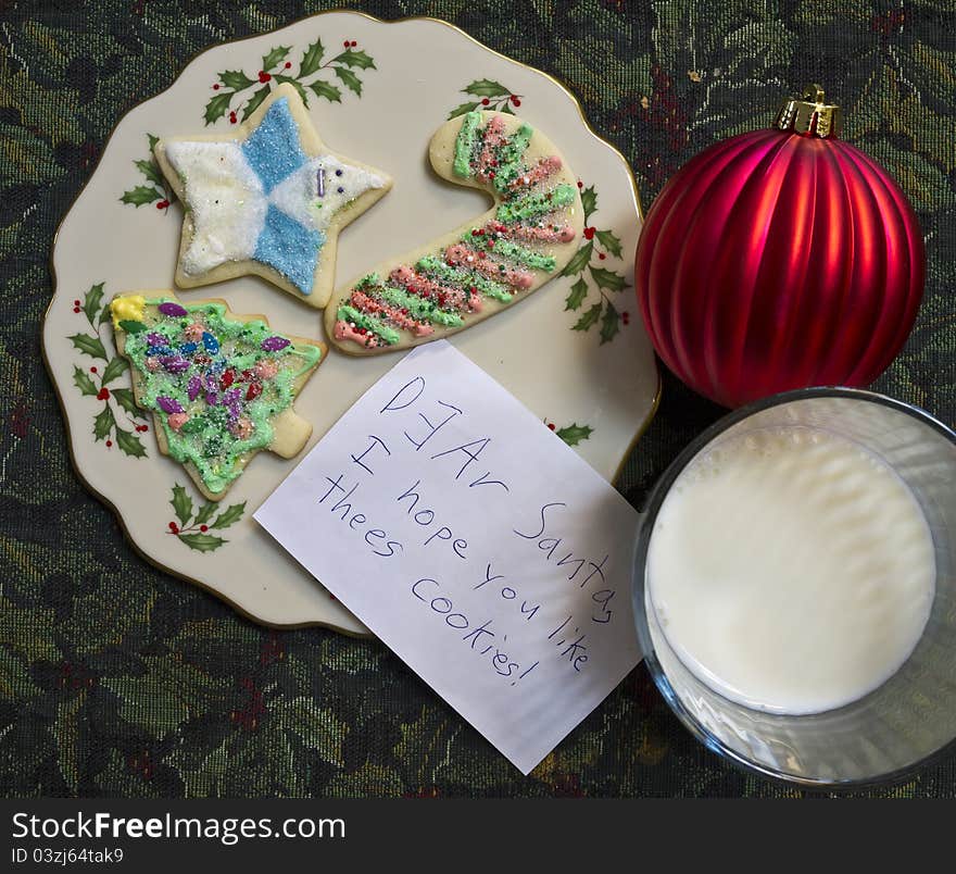 Milk and Cookies for Santa Claus