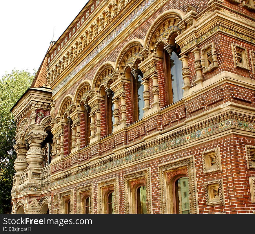 Facade of Igumnov House in Moscow