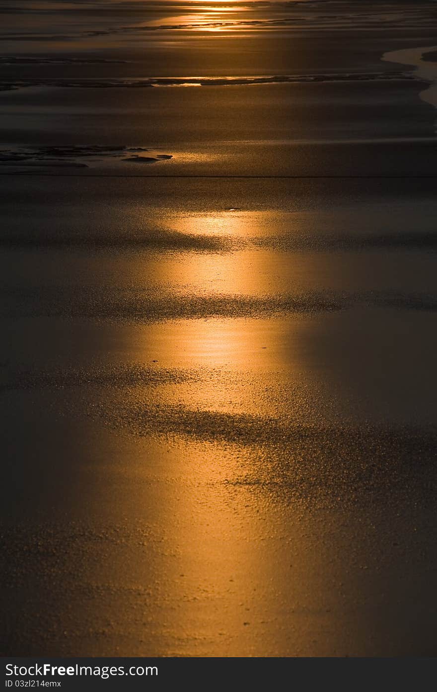 Winter sunset at the lake of Balaton. Winter sunset at the lake of Balaton