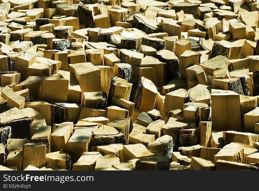 Background from Wooden logs piled on. Background from Wooden logs piled on