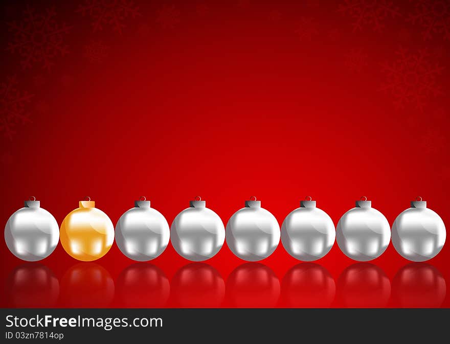 Christmas balls. To make greeting cards.