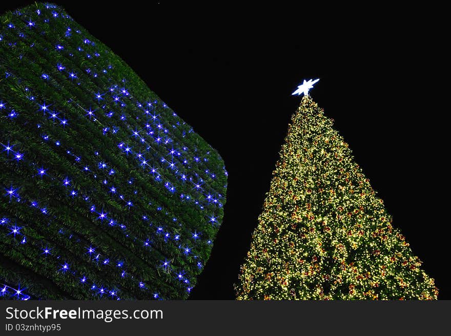 Big christmas tree in Bangkok,Thailand. Big christmas tree in Bangkok,Thailand.