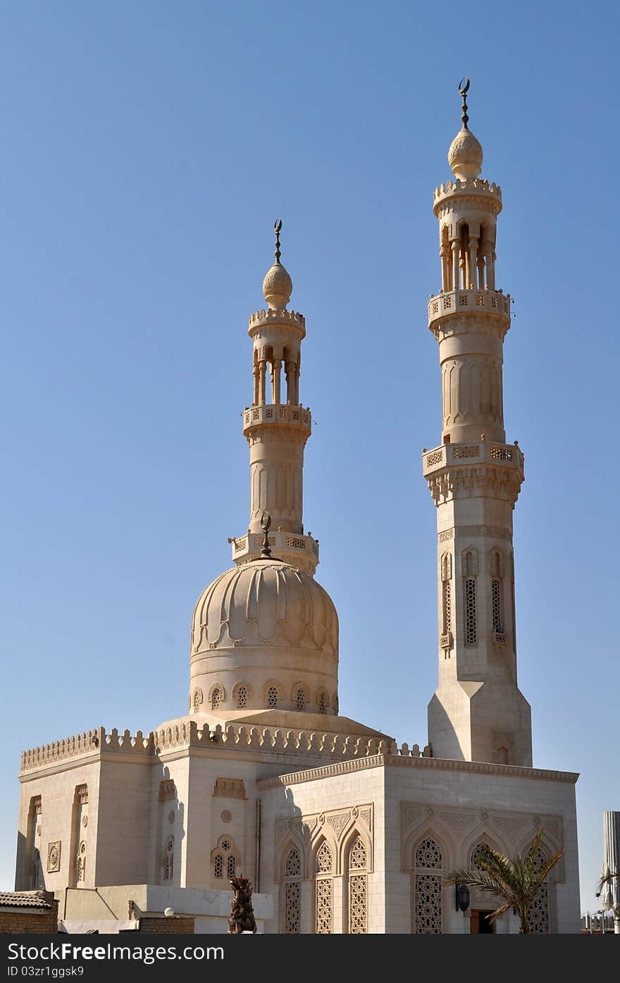 The mosque in Hurghada, Egypt