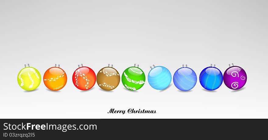 Christmas lights set of balls. Christmas lights set of balls