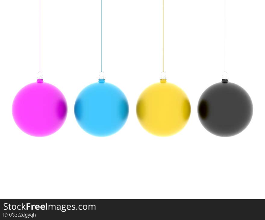 CMYK Hanging Balls