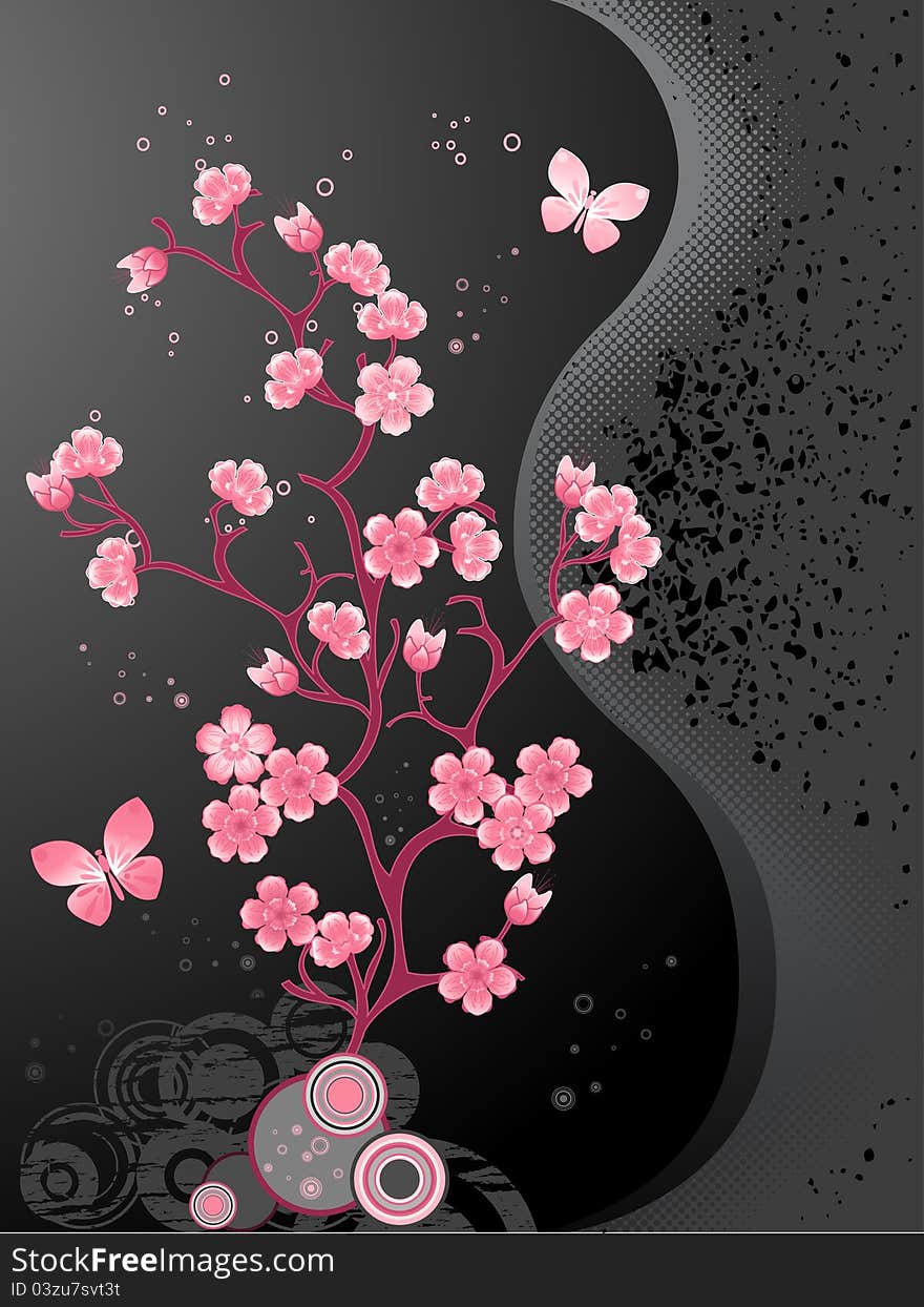 Blossoming Cherry Tree