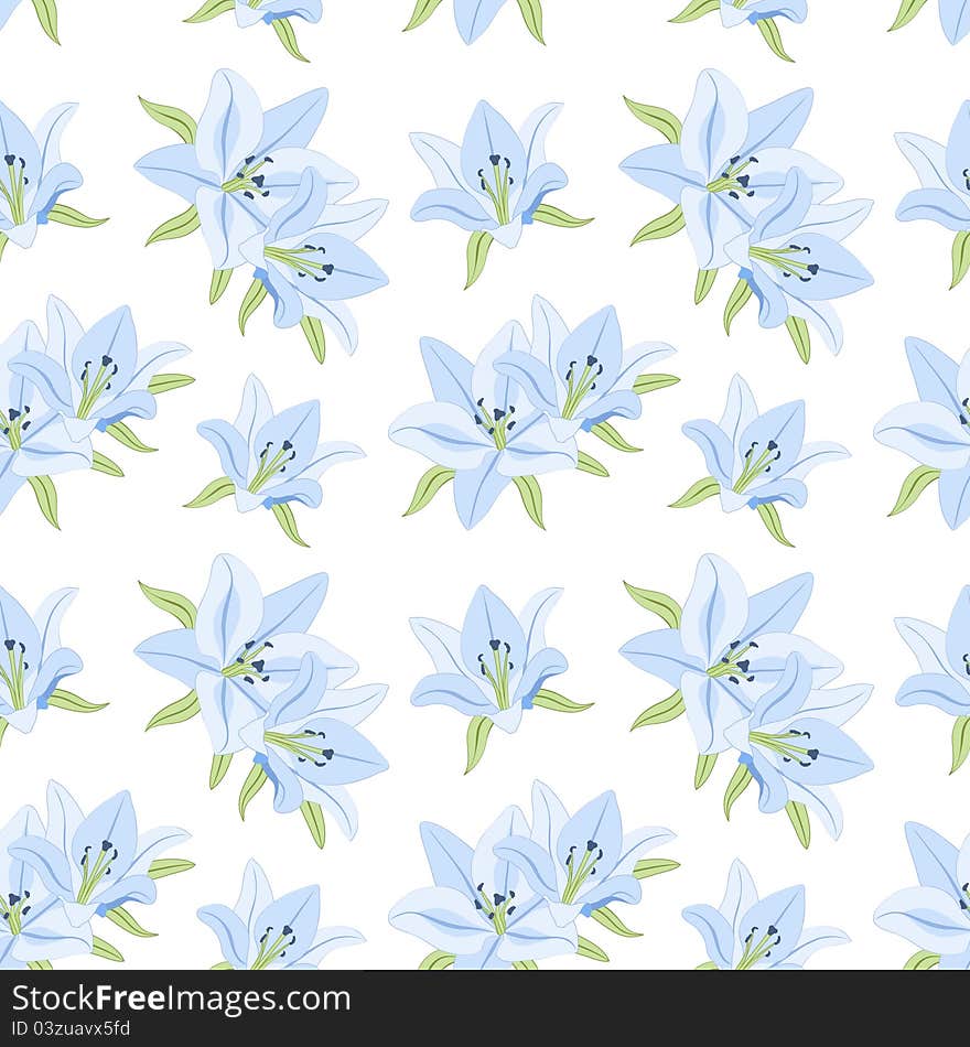 Seamless floral background.  Floral pattern. illustration.