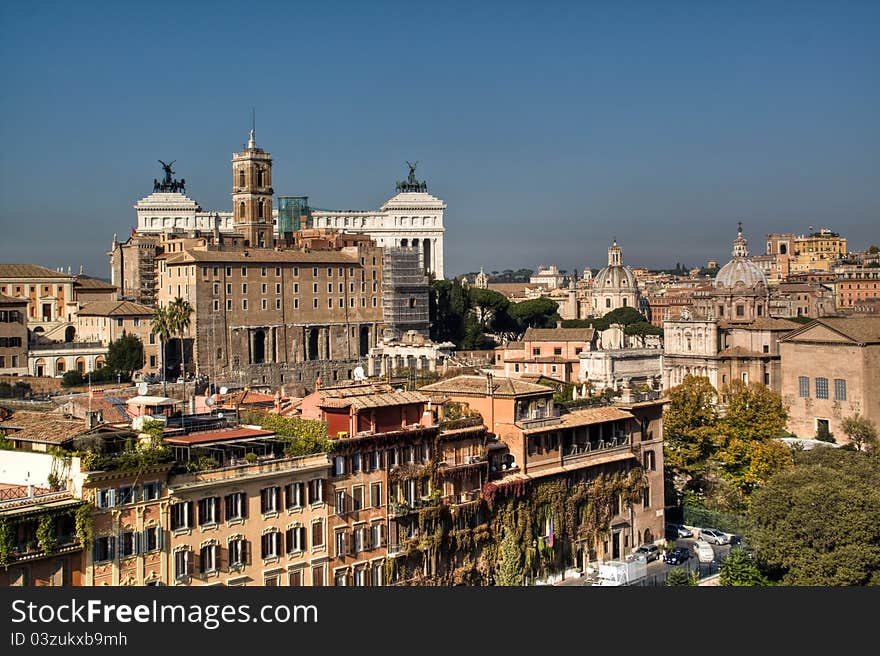 View Over Rome, Italy