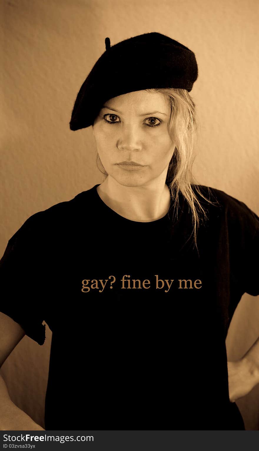 Posing In Gay Fine By Me Shirt