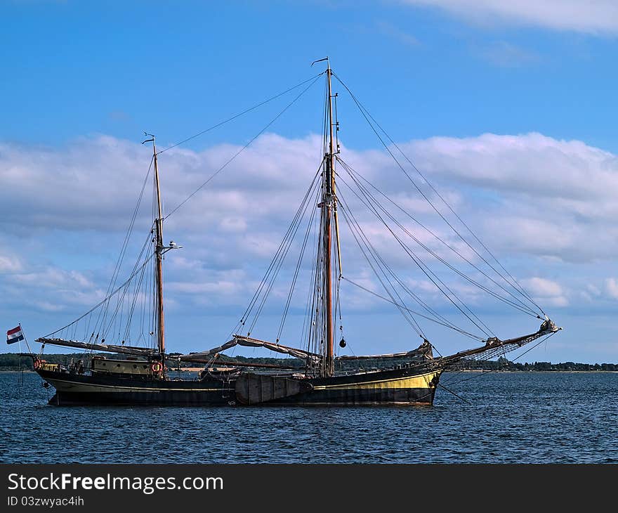 Classical Dutch Old Fashion Sail Boat