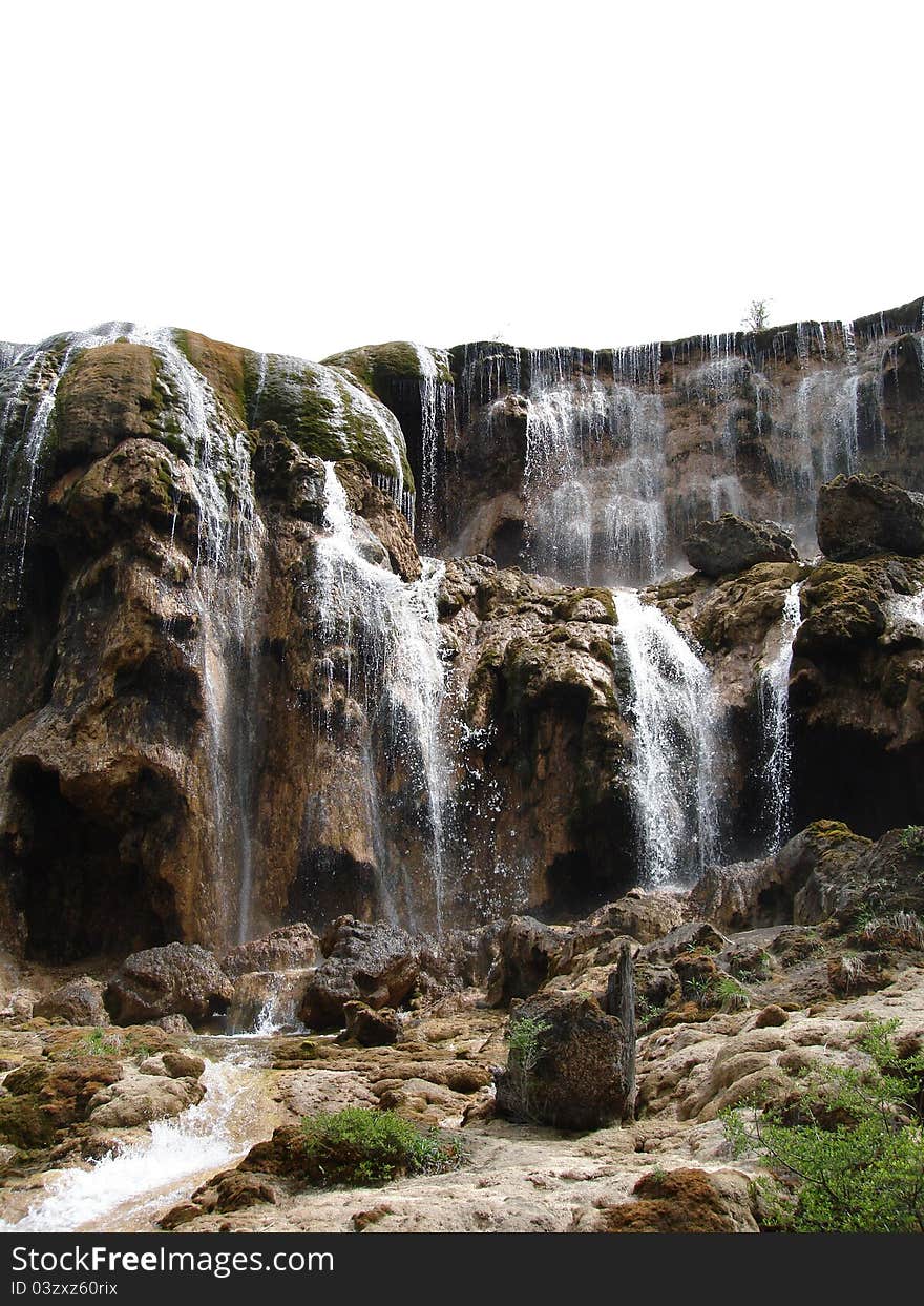 Pearl Waterfall at Jiuzhaigou Valley, Sichuan province, China