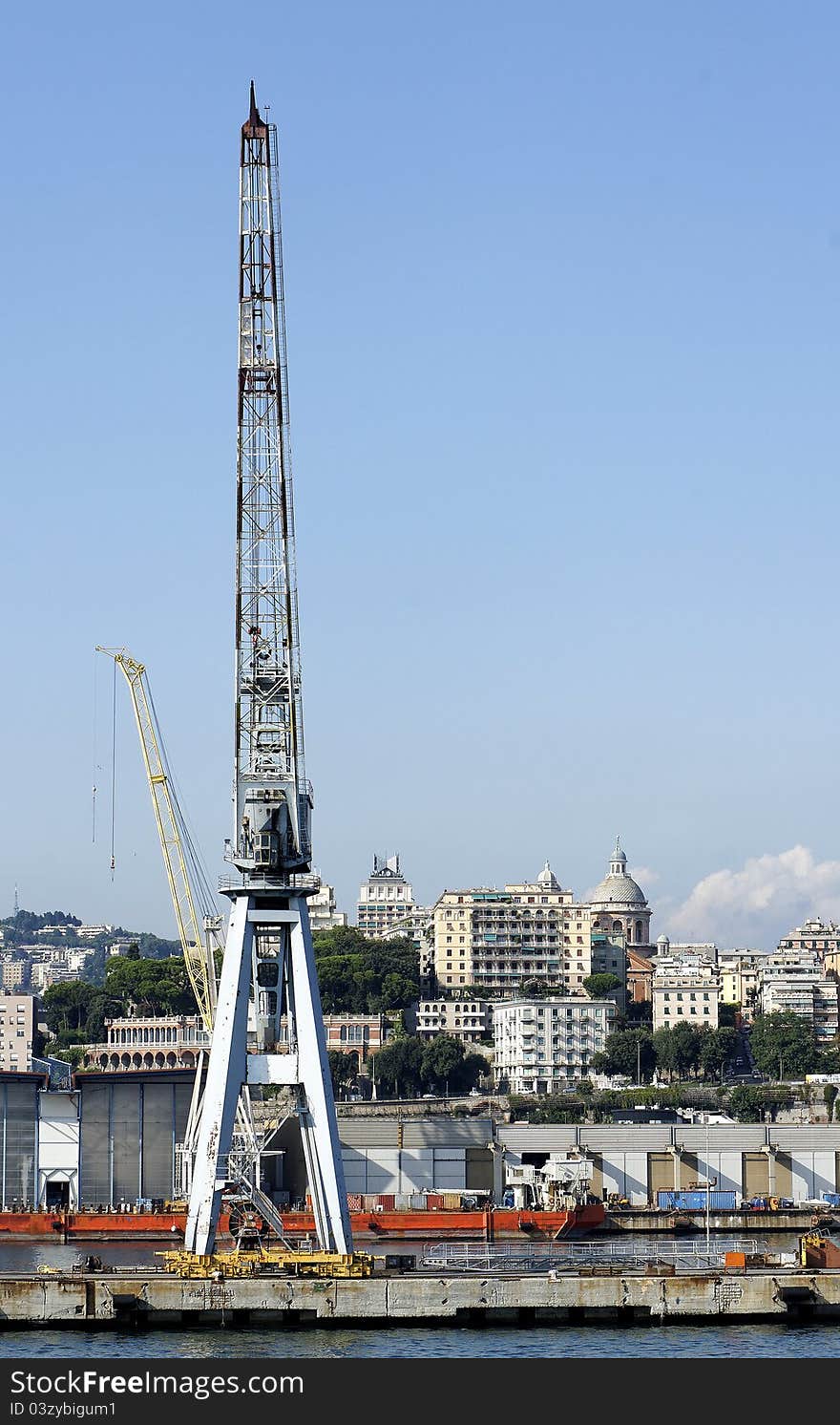 View of genova's port,italy