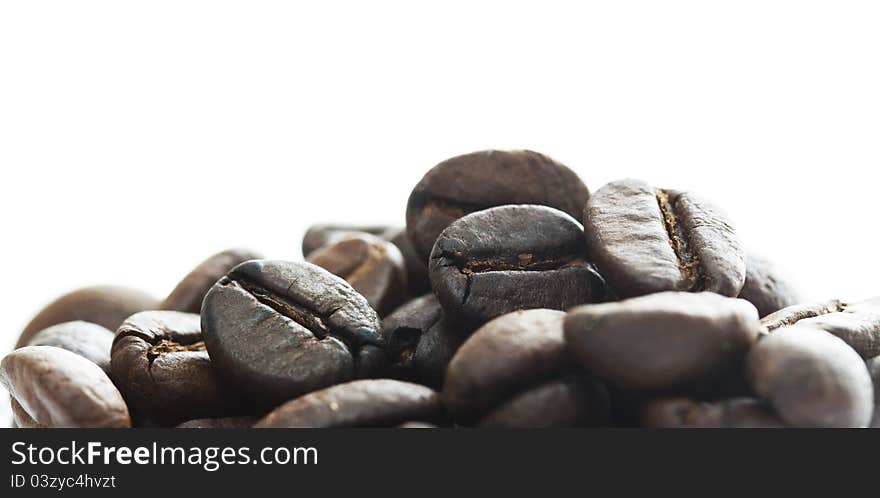 Coffee Beans with white background