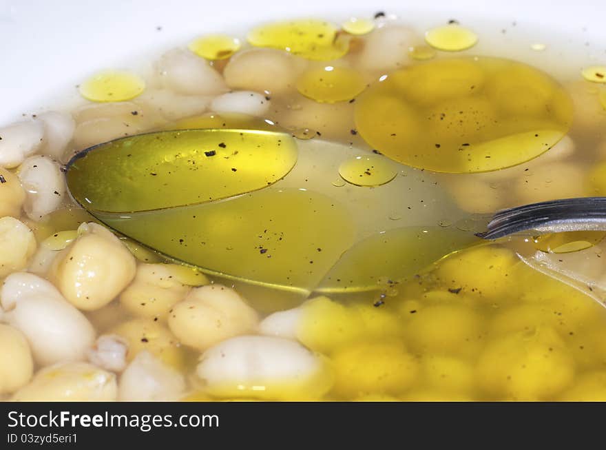 Typical soup of la spezia named mesciua