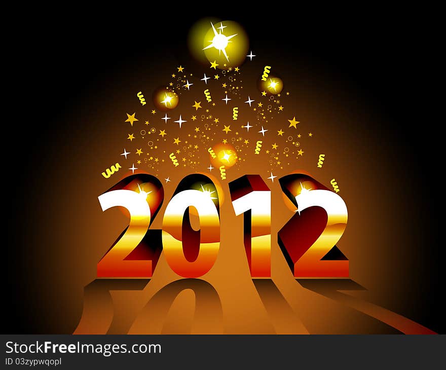 Artistic concept vector for 2012