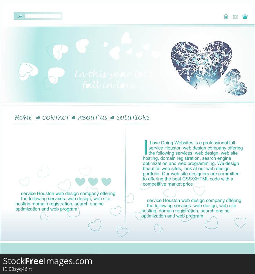 Valentine Day Concept Layout