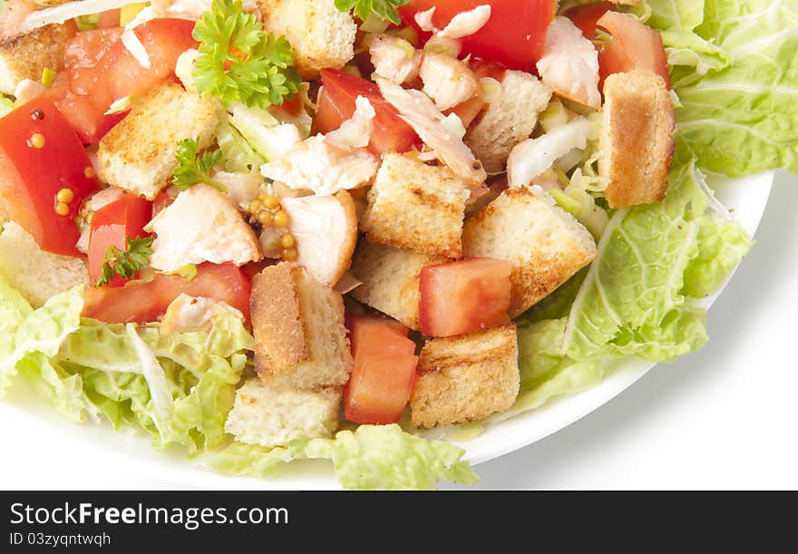 Caesar Salad With Salmon