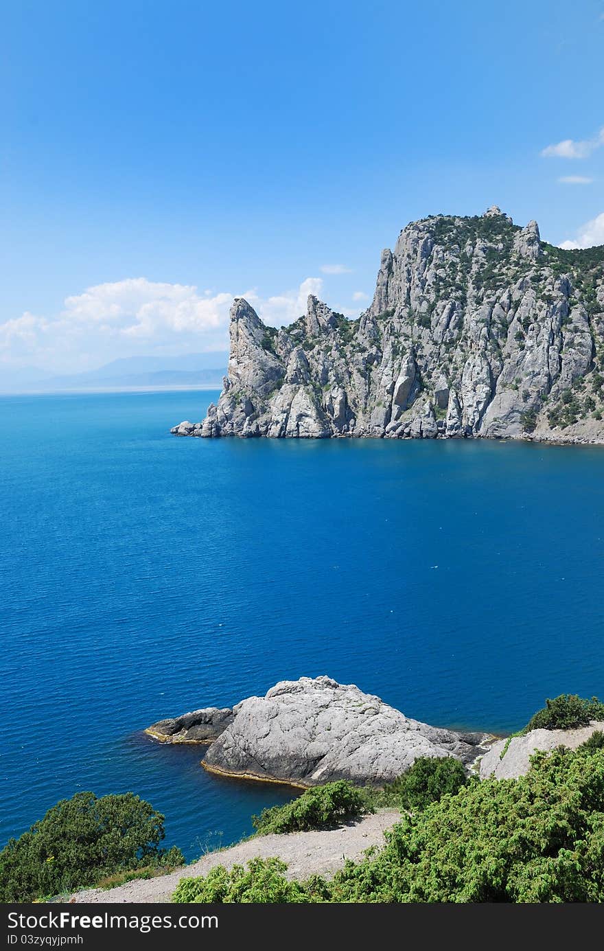 Guard mountain Karaul-Oba on the Crimean coast.