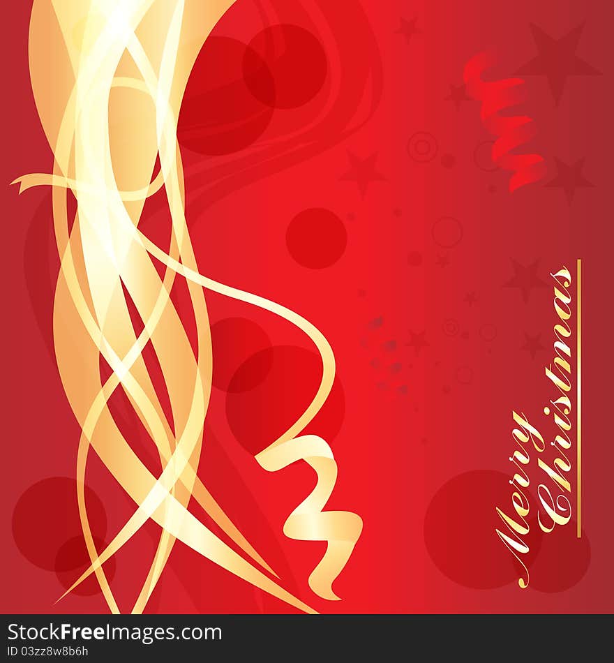 Decorative Christmas in shiny color background