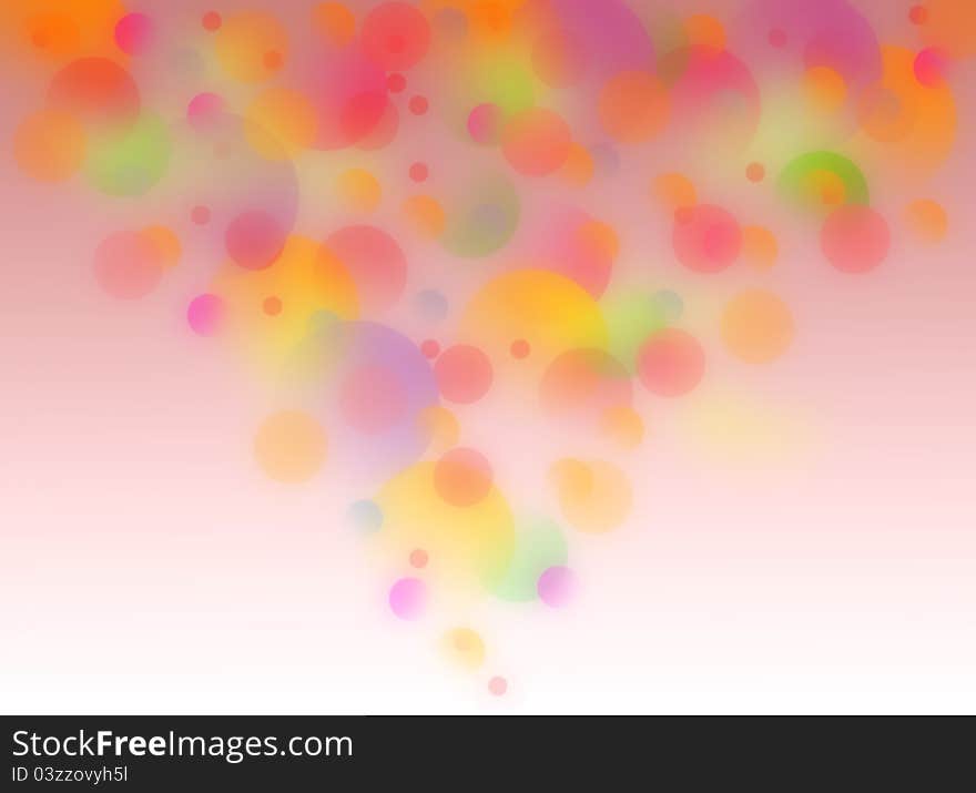 Abstract rose color circle background