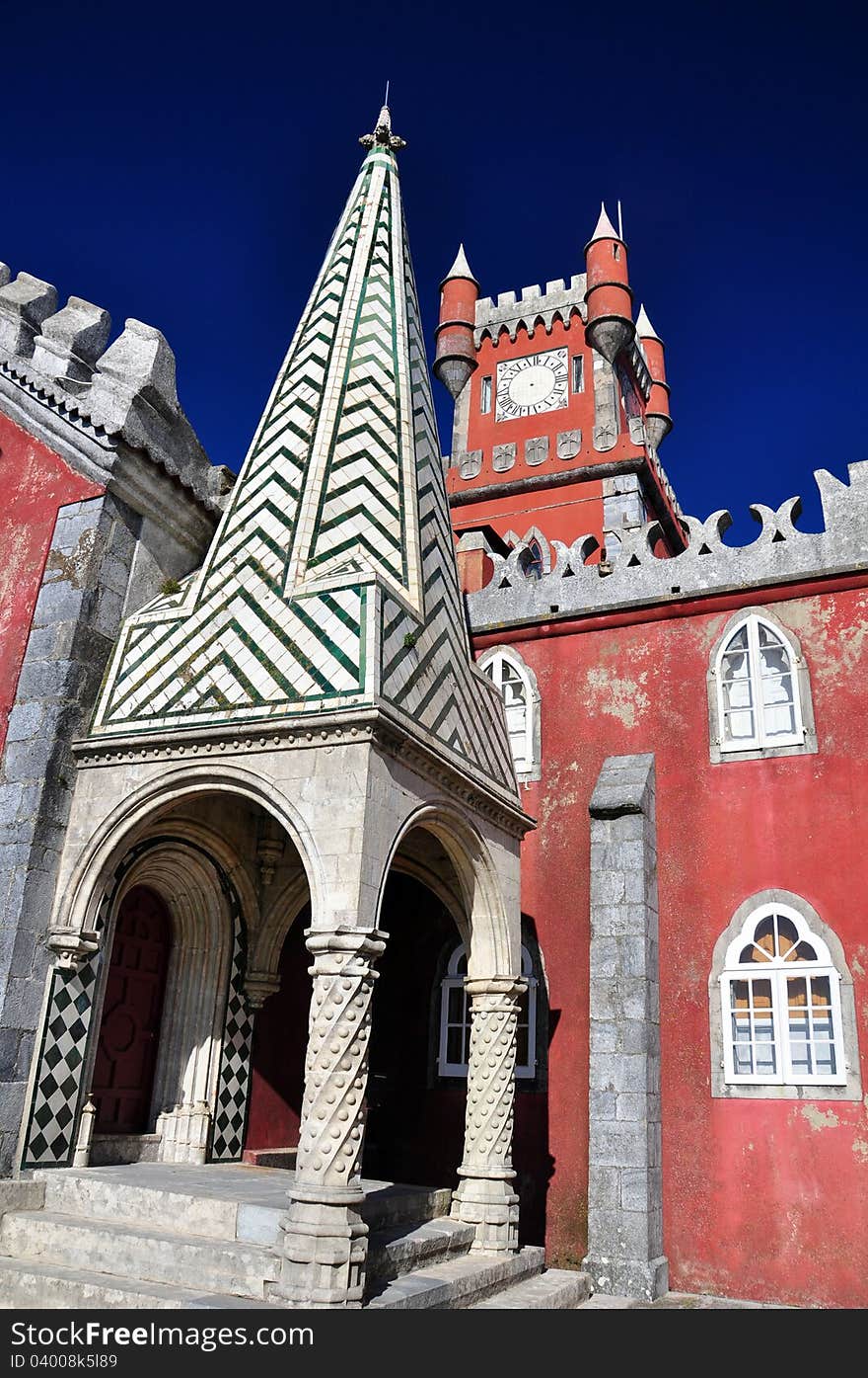 Pena palace at sintra, near lisbon, portugal