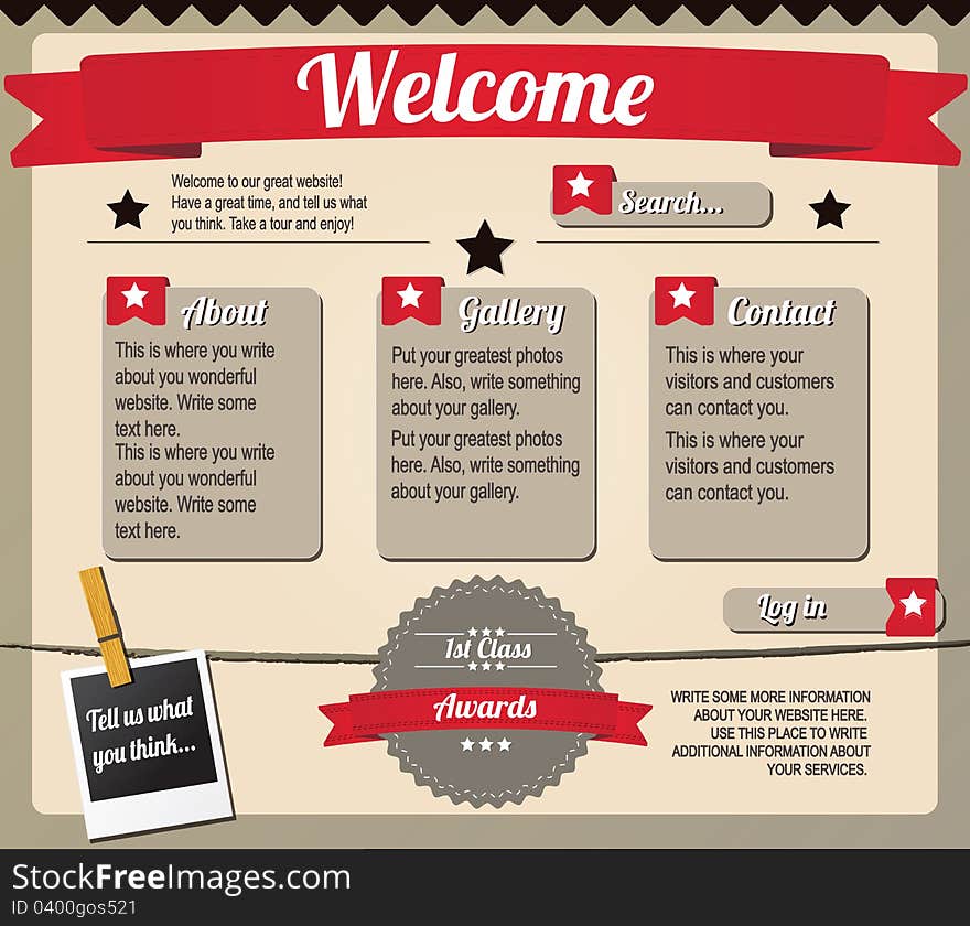 Website Template Lements