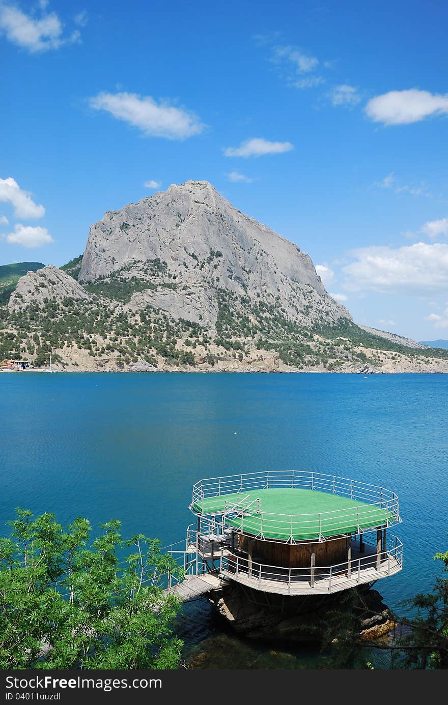 Mountain Sokol on the Crimean coast.