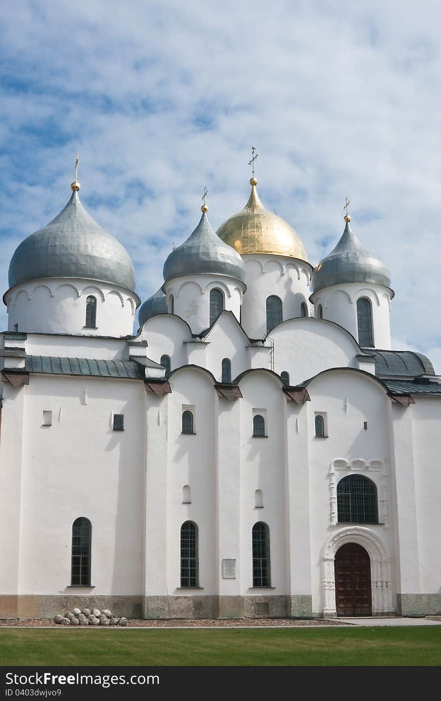 Saint Sophia cathedral in Kremlin of Great Novgorod Russia. Saint Sophia cathedral in Kremlin of Great Novgorod Russia
