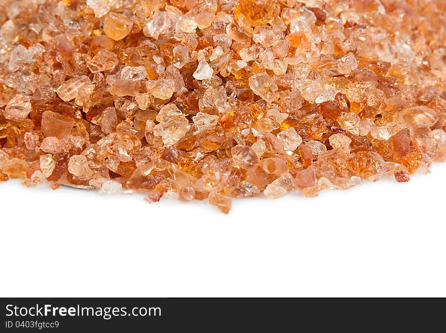 Pile of tragacanth or dry gum isolated over white. Pile of tragacanth or dry gum isolated over white