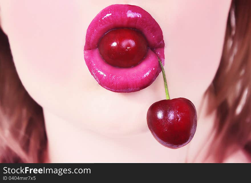 Lips And Cherry