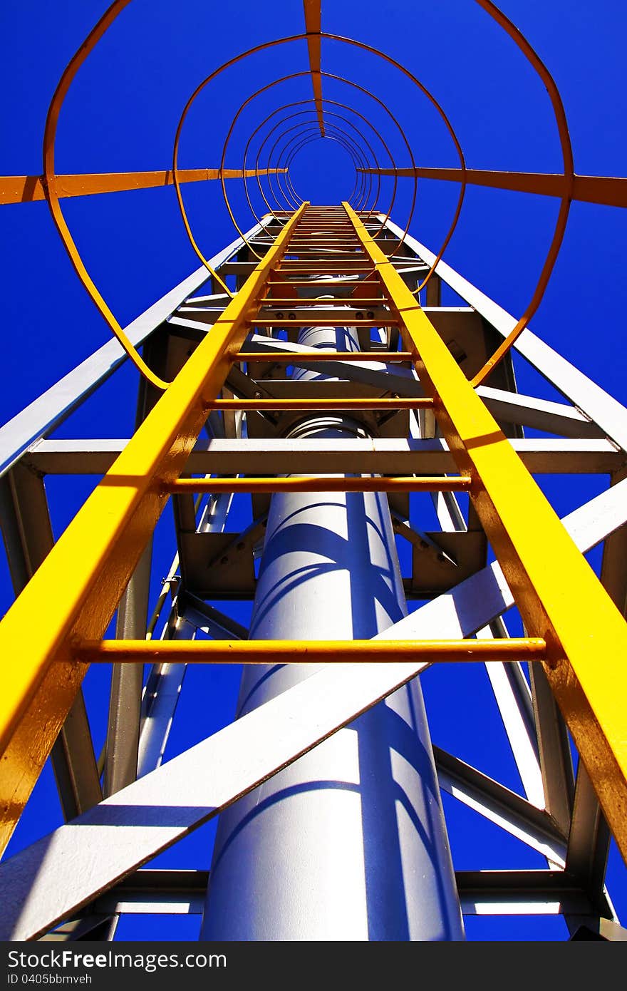 Ladder up to the top of Vent Stack. Ladder up to the top of Vent Stack