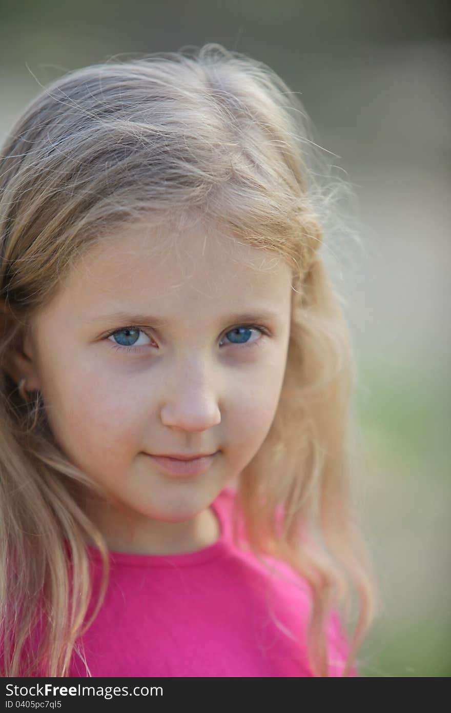 Portrait of blond girl