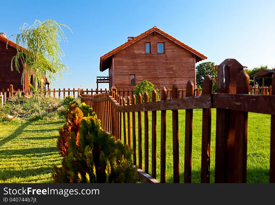 Beautiful house in the forest, escape from city life. Beautiful house in the forest, escape from city life