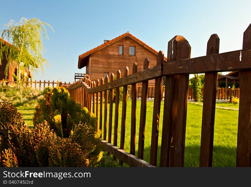 Beautiful house in the forest, escape from city life. Beautiful house in the forest, escape from city life