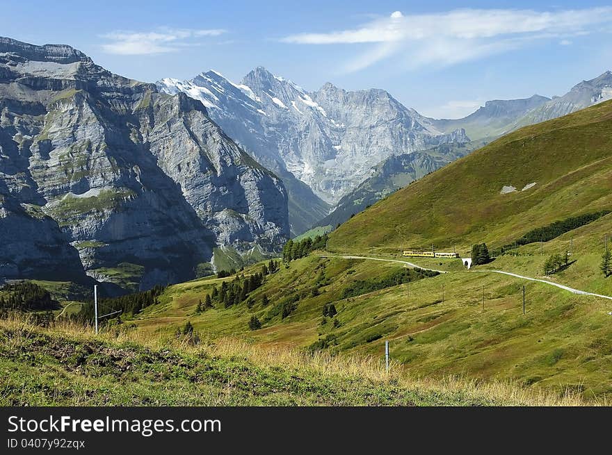 Beautiful mountain in the Alps, Switzerland. Beautiful mountain in the Alps, Switzerland