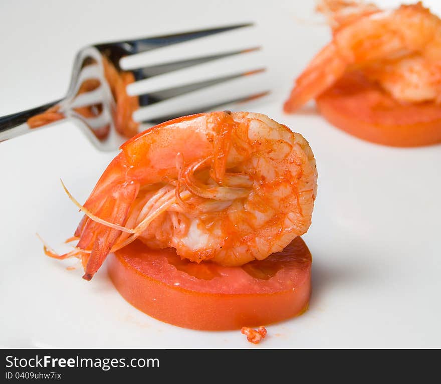 Delicious prawn