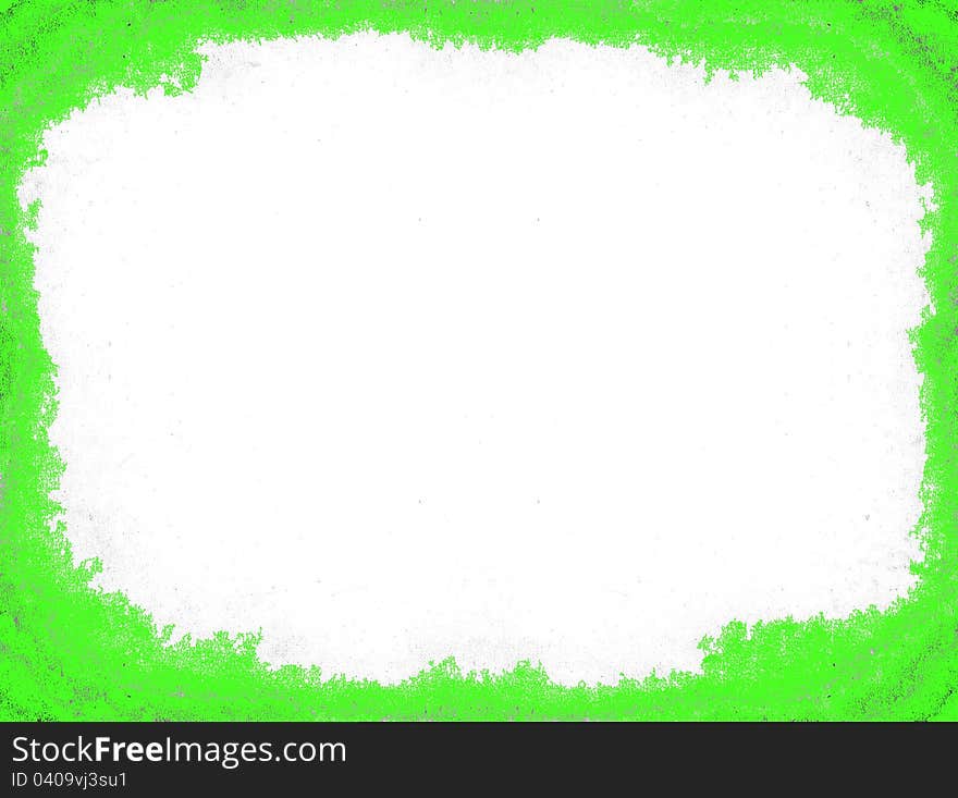 Green abstract rectangle frame