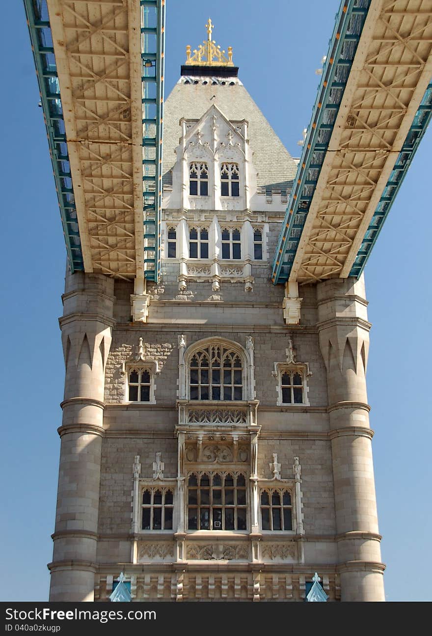 Tower bridge across the river thames in london. Tower bridge across the river thames in london