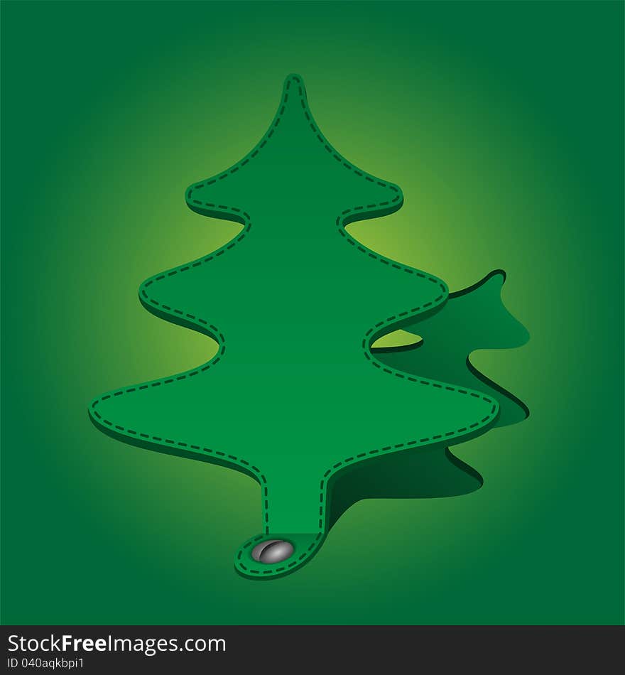 Tree layout of the paper on a green background. Tree layout of the paper on a green background