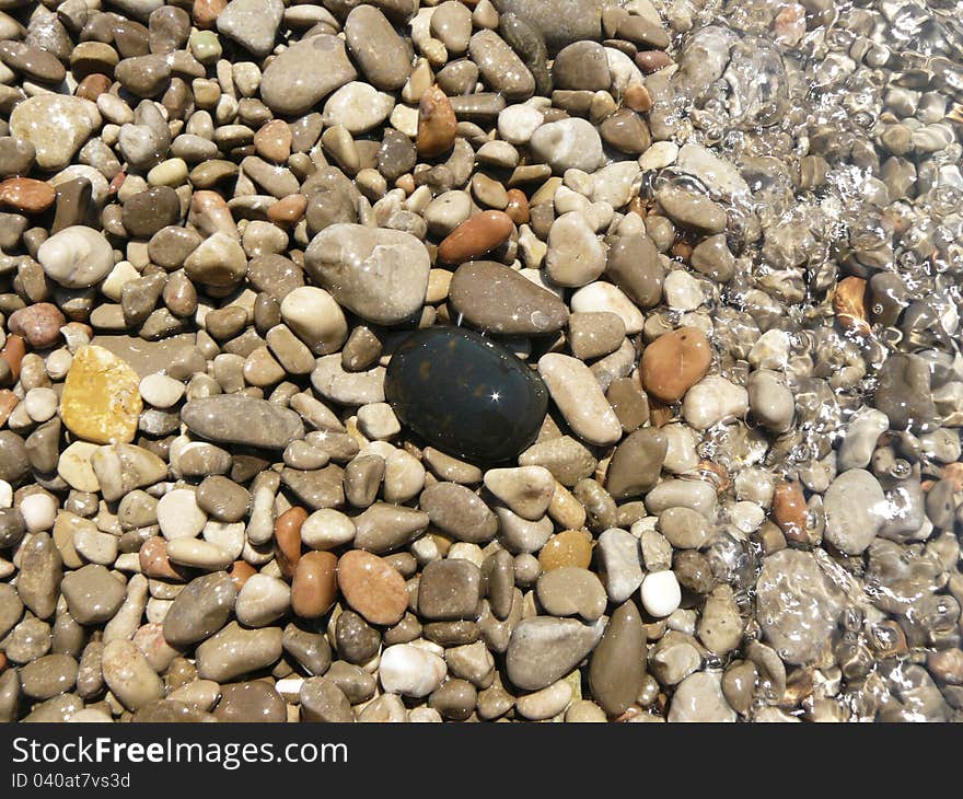 Sea â€‹â€‹pebbles Under Water