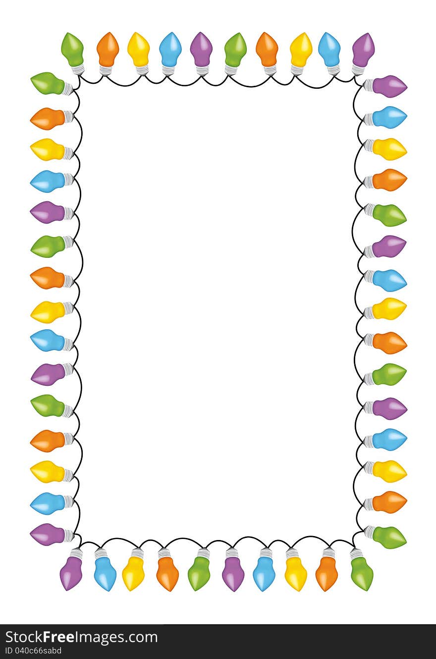 This colorful bulb border. for festival theme. This colorful bulb border. for festival theme